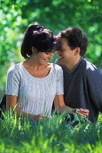 Couple in park