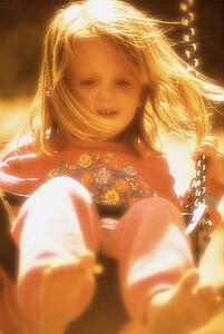 Girl on swing