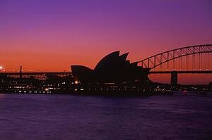 Sydney Opera House viewed from across water