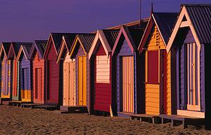 Change cabins on beach