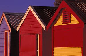 Change cabins on beach