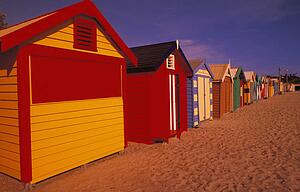 Change cabins on beach