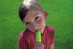 Girl with popsicle