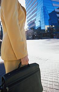 Woman with briefcase