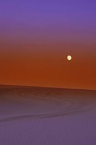 Sunset in a desert