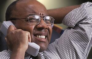 Man on telephone