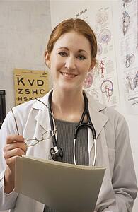 Doctor in examination room