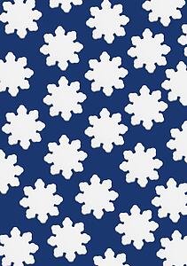 Stylized snowflakes with blue background