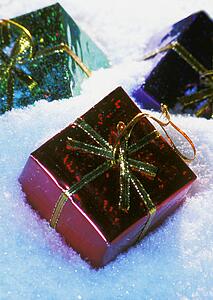 Presents in snow