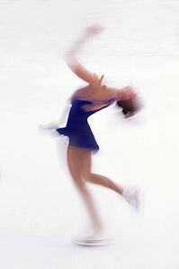 Woman figure skating