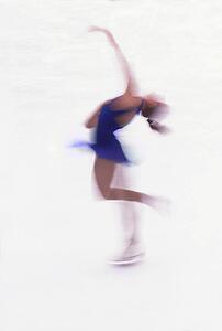 Woman figure skating