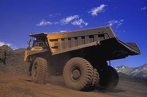 Large ore truck
