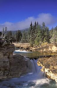 Spring waterfall