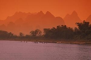 Asian sunset