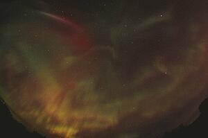 Brilliant northern lights Alberta Canada