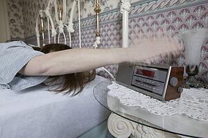 Turning off the alarm clock