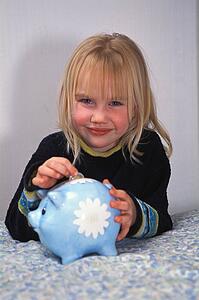 Deposit in piggy bank