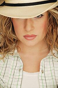 Portrait of cowgirl