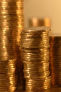 Stacks of loonies