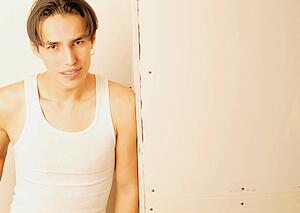 Young man posing