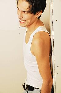 Smiling teenager
