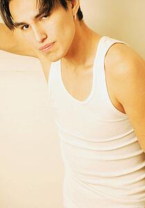 Teenager looking into camera