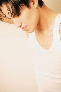 Young man thinking