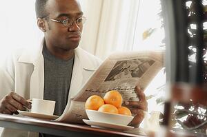 Breakfast newspaper