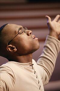 Man worshipping