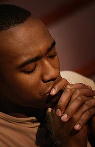 Man in prayer