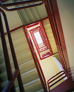 Stairs in an office tower