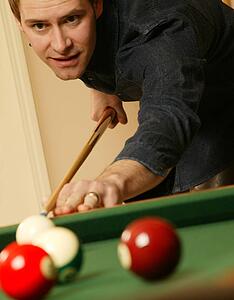 Playing a game of pool