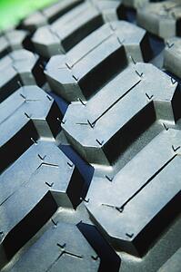 Tire tread close up