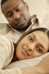 Couple spending time together