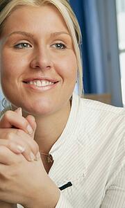 Portrait of pretty blonde