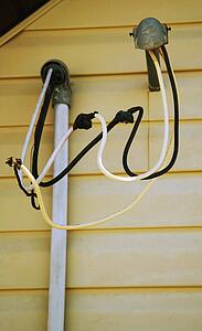 Power lines to house