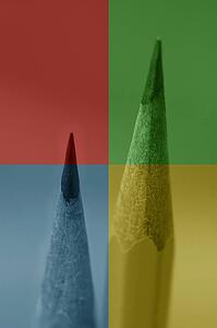 Multi colored pencils