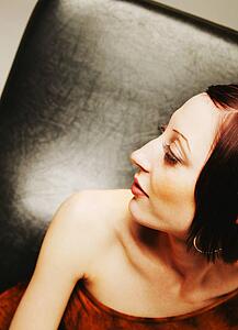 Profile of beautiful model