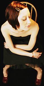 Wearing an evening dress