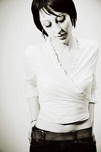 Woman wearing trendy clothing
