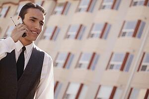 Man on cell phone