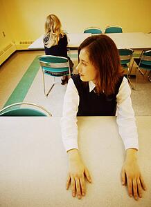 Students being punished for bad behavior