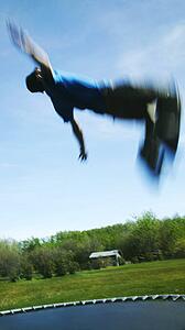 Flips on a trampoline