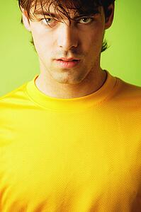 Man with yellow shirt