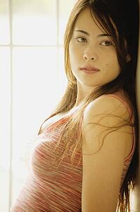 Woman with sleeveless tank