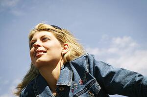 Woman overlooking
