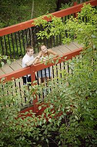 Couple enjoy the view