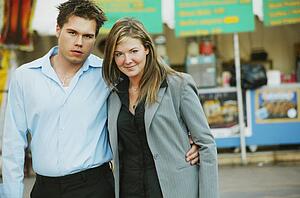 Couple shopping together