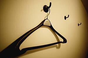 Empty hanger on the wall