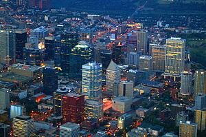 A view of downtown
